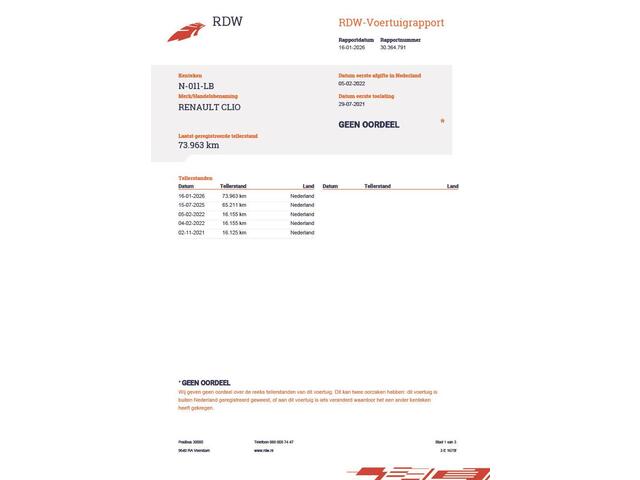 Renault CLIO 1.0 TCe Intens Navi/Camera-360/Trekhaak-afn./73dkm...