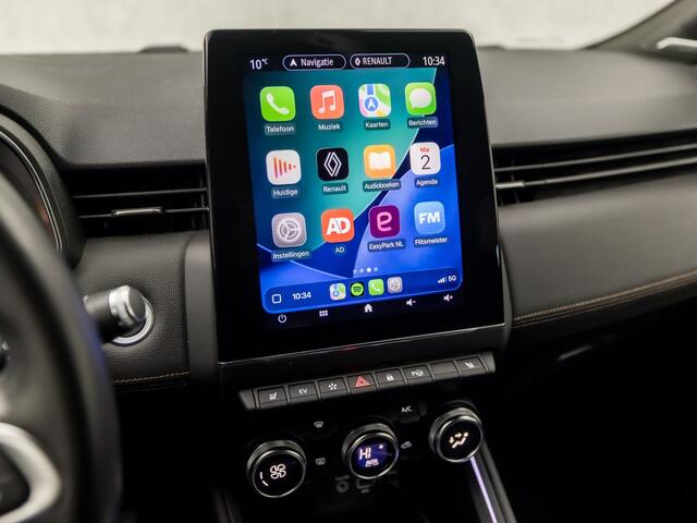 Renault CLIO 1.6 E-Tech Hybrid 140 Initiale Paris 140Pk Automaat (APPLE CARPLAY, GROOT NAVI, CAMERA, LEDER, BOSE AUDIO, GETINT GLAS, STOELVERWARMING, ZWART HEMEL, KEYLESS, NIEUWSTAAT)