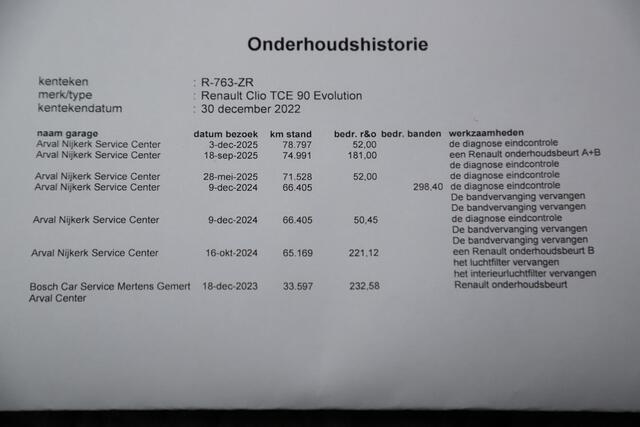 Renault CLIO 1.0 TCe 90 Evolution 16 inch LMV Navigatie Carplay Android Climate Control LED Parkeersensor Rijstrooksensor NAP!