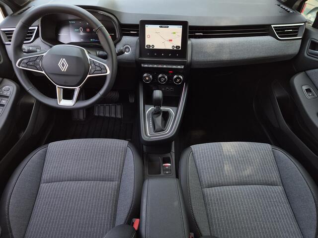 Renault CLIO 1.6 E-Tech Full Hybrid 145 techno / Fabrieksgarantie tot 09-2027 / All season banden / Rondomzicht camera / Stuur- & Stoelverwarming / Cruise control / Keyless Entry/Start / Navigatie / Apple Carplay Android Auto / Parkeersensoren voor en achter /