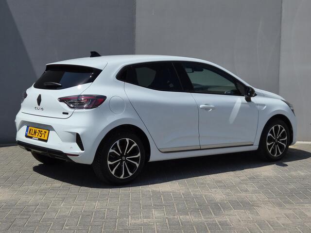 Renault CLIO 1.6 E-Tech Full Hybrid 145 techno / Fabrieksgarantie tot 09-2027 / All season banden / Rondomzicht camera / Stuur- & Stoelverwarming / Cruise control / Keyless Entry/Start / Navigatie / Apple Carplay Android Auto / Parkeersensoren voor en achter /