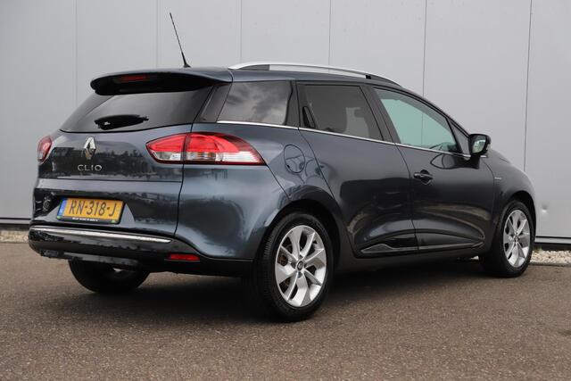 Renault CLIO Estate 0.9 TCe Limited Navigatie Airco Cruise Bluetooth Parkeersensor 16 inch LMV LED