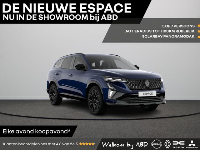 Renault ESPACE esprit Alpine Hybrid 200 | Achteruitrijcamera | Blind spot warning met lane departure prevention | Cruise control met snelheidsbegrenzer