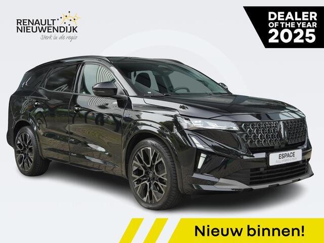 Renault ESPACE E-Tech full hybrid 200 7p. esprit Alpine AUTOMAAT / SOLARBAY PANO / NAVI / CAMERA 360 / HEAD-UP / MATRIX LED / ADAPT. CRUISE / ELEK. STOELEN / MASSAGE / STOELV. / STUURV. / VOORRUITV. / ELEK. ACHTERKLEP / 4CONTROL / CLIMATE / 20'' LMV