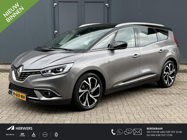 Renault GRAND SCENIC 1.3 TCe Bose 7p. / Trekhaak (1850 KG trekgewicht) / Panoramadak / Head Up Display / Cruise Control / Apple Carplay / Navigatie / Achteruitrijcamera / Dode Hoek Detectie