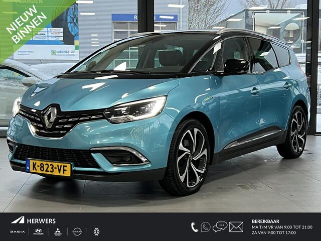 Renault GRAND SCENIC 1.3 TCe Intens 7 persoons! / Trekhaak 1.500 KG Trekgewicht / Adaptieve Cruise Control / Navigatie / Climate Control / Stoelverwarming / Parkeersensoren Voor + Achter / Achteruitrijcamera / 20 Inch Lichtmetalen Velgen /