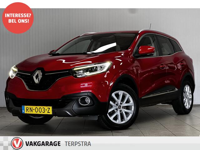 Renault KADJAR 1.2 TCe Intens/ Trekhaak/ Camera/ Apple + Android/ Lane-Assist./ 17'' LMV/ DAB+/ PDC V+A/ Extra getint glas/ Dode-Hoek DET./ Navi/ Clima/ Cruise/ Bluetooth/ Multi. LEDER. Stuur/ Mistl./ Chroom/ Dakrails.