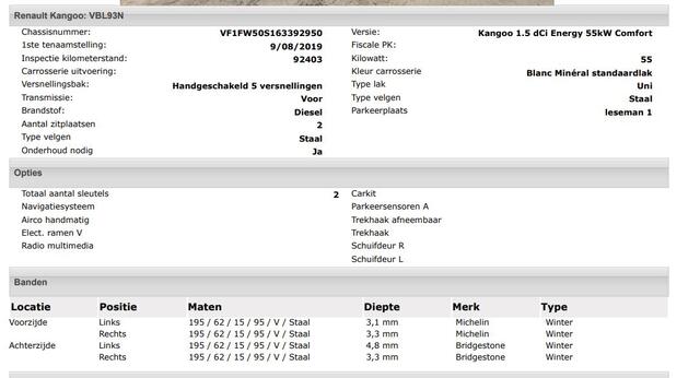 Renault KANGOO 1.5 dCi 75PK Comfort / 2x Schuifdeur / Trekhaak / Airco / Pdc.A / Navigatie / Radio multimedia /