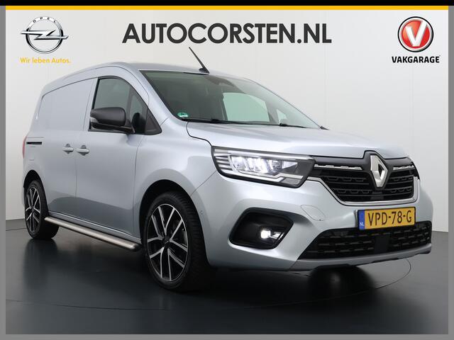 Renault KANGOO D 96pk ¤0,- BTW/BPM !! Luxe Navi Airco Camera 1/2 Leer Trekhaak Euro 6 Apple Carplay Android PDC Cruise Control Lmv Pure-Vision LED-v+a DAB PDC 1.5DCi Betonplexvloer Wandbetimmering Achterdeuren Schuifdeuren Sidebars Priv.Glass Licht-Regensensor Mistlampe