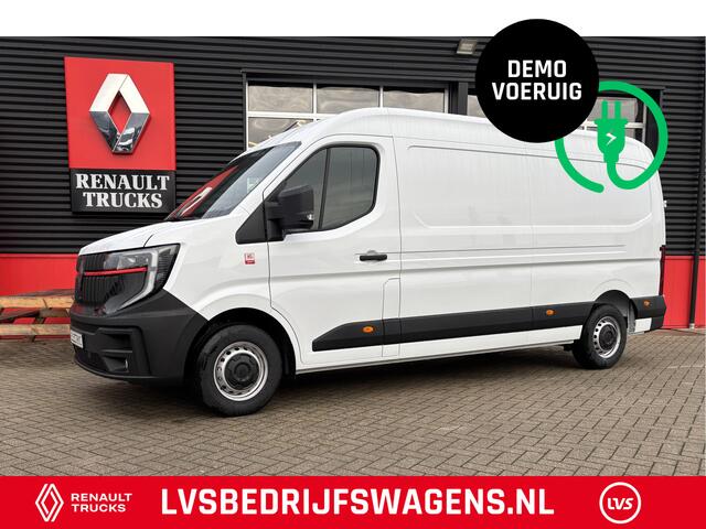 Renault MASTER E-Tech 87 kWh, 130 kW snelladen, L3H2 Demonstratieauto, Laadruimte betimmering, Side-bars, Camera, Trekhaak, Apple carplay