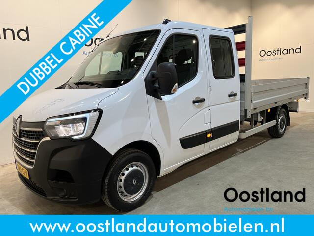 Renault MASTER 2.3 dCi 145 PK L3 DC Dubbel Cabine Open Laadbak / Euro 6 / Airco / Trekhaak / Cruise Control / DC 7 Pers. / 24.400 KM !!
