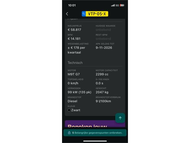 Renault MASTER T35 2.3 dCi 135 L3H2 Work Edition 2023 Km 83.000 Uniek Vol optie !!