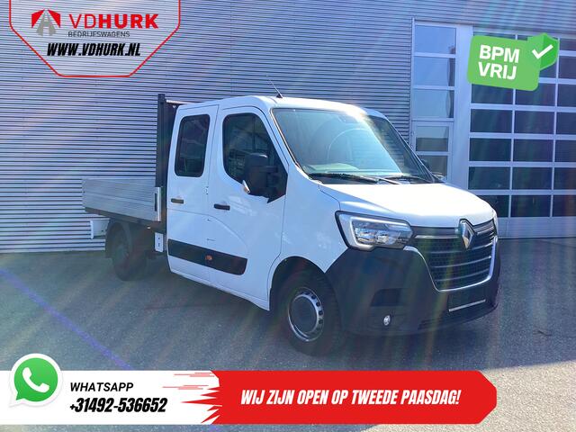 Renault MASTER 2.3 dCi 150 pk DC Dubbel Cabine Open laadbak/ 7 Pers./ 2.5t Trekverm./ Airco/ Trekhaak/ 242x204x40/ Pick-Up