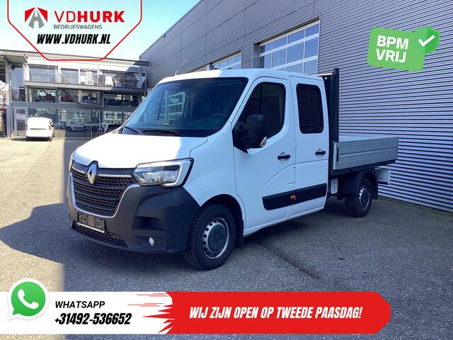 Renault MASTER 2.3 dCi 150 pk DC Dubbel Cabine Open laadbak/ 7 Pers./ 2.5t Trekverm./ Airco/ Trekhaak/ 242x204x40/ Pick-Up