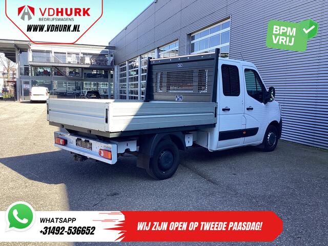 Renault MASTER 2.3 dCi 150 pk DC Dubbel Cabine Open laadbak/ 7 Pers./ 2.5t Trekverm./ Airco/ Trekhaak/ 242x204x40/ Pick-Up
