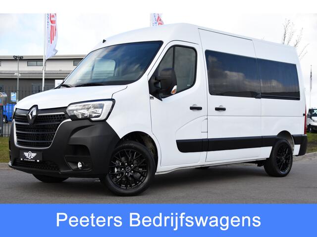 Renault MASTER T35 2.3 dCi 180 L2H2 DC PB Edition Camera, Cruise, Carplay, LED, 2 x Schuifdeur, Multimedia, 180pk, 6 zitplaatsen, Uniek!
