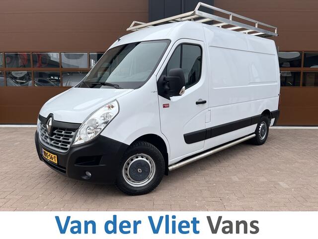 Renault MASTER T35 2.3 dCi L2H2 3p BPM Vrij! Lease ¤270 p/m, Imperiaal+Trap, Bedrijfswageninrichting, Navi, PDC, Airco, Trekhaak, Cruise controle, Onderhoudshistorie aanwezig