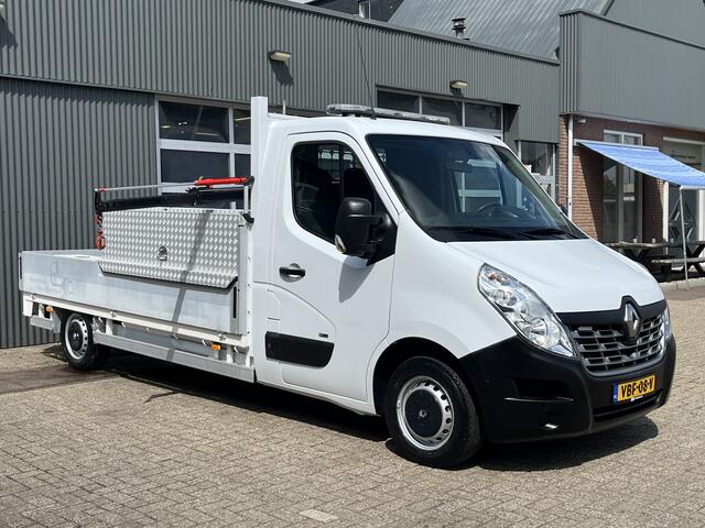 Renault MASTER T31 Z.E. L3H1 100% Elektrische Maxilift m50 laadkraan Airco Achterruitrijcamera Gereedschapskist Open laadbak Pick-up Ideaal voor emissie zone zero!!