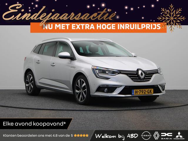 Renault MEGANE Estate 140pk TCe Bose | Trekhaak | Parkeersensoren rondom | Achteruitrijcamera | Stoelverwarming | Head-up display | Dodehoek Detectie |