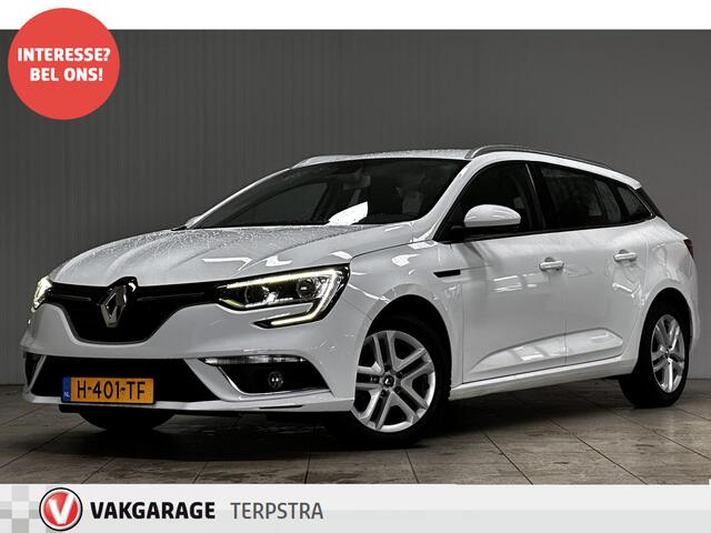 Renault MEGANE Estate 1.3 TCe Zen/ Apple + Android/ DAB+/ Navi/ Clima/ Cruise/ Elek. pakket/ Isofix/ Bluetooth/ Armsteun/ Multi. LEDER. Stuur/ Mistl./ PDC V+A/ Chroom/ Dakrails.