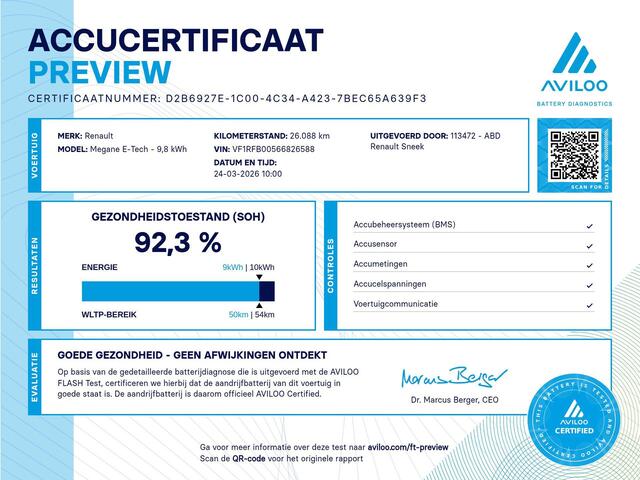 Renault MEGANE Estate E-Tech Plug-In Hybrid 160pk Zen | 92% Accu score | Stoel- en stuurwielverwarming | Lichtmetalen velgen | Navigatie |