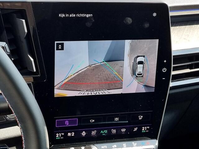 Renault Rafale 1.2 E-Tech full hybrid 200 esprit Alpine Automaat / Panoramadak / 4Control / Rondomzicht Camera / HUD / Navigatie / Harman Kardon