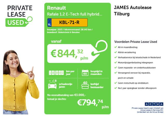 Renault Rafale 1.2 E-Tech full hybrid 200 techno PANO | WINTER-PACK | AD-CRUISE | GOOGLE