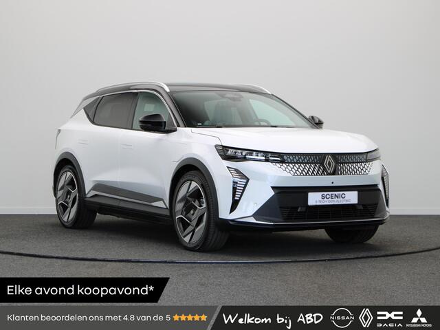 Renault SCENIC E-Tech EV87 long range iconic | VERWACHT | Solarbay panoramisch dak | Harman kardon | Stoelmassage | Stoel- en stuurwielverwarming | Pack augmented vision |
