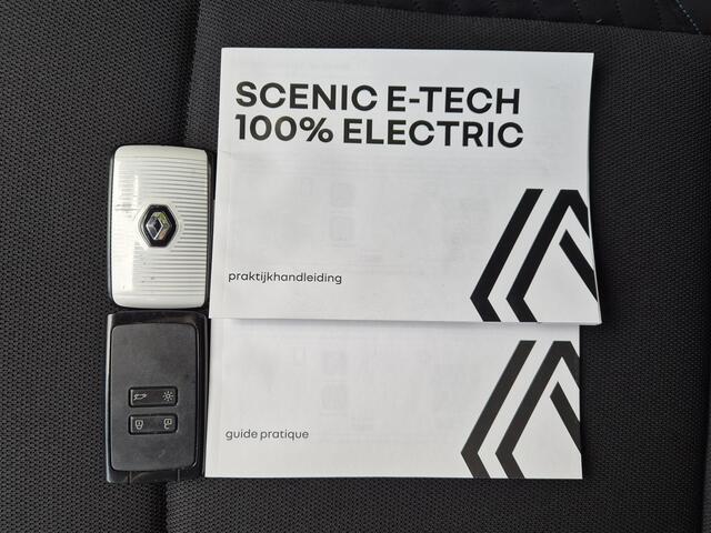 Renault SCENIC E-Tech EV87 long range esprit Alpine / SOH 97% / Dealer onderhouden / CCS snelladen / Stuur- & Stoelverwarming / Warmtepomp / Elektrische achterklep / Achteruitrijcamera / Cruise control / Apple Carplay Android Auto / Navigatie / Keyless Entry/Start /