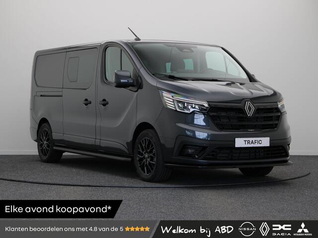 Renault TRAFIC 2.0 dCi EDC 170pk T29 L2H1 Extra DC | Dubbel cabine | Anniversary+ | Lederen bekleding | Frontlip | Spoiler | Design lichtmetalen velgen |