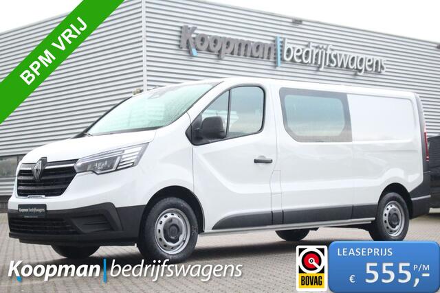 Renault TRAFIC 2.0dCi 130pk T30 L2H1 DC | 6-Zits | Carplay/Android | Camera | Lease 555,- p/m