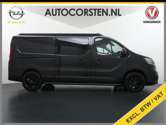Renault TRAFIC 2.0DCI 150PK Dubbele Cabine T29 L2H1 Navi Airco Camera Trekhaak Cruise Control Lmv DC Black Edition Euro 6 Betonplex Vloer Lat om Lat Betimmering Schuifdeur 1e Eigenaar Origineel Nederlandse Auto