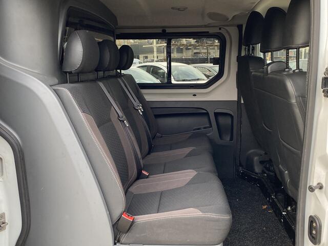 Renault TRAFIC 1.6 dCi EURO 6 T29 L2H1 DUBBEL CABINE 126 PK Comfort Energy, 6-PERSOONS, 6-BAK, AIRCO, CRUISE CONTROL, ACHTERUITRIJCAMERA, PARKEERSENSOREN, ELEK-RAMEN, BLUETOOTH-RADIO-USB-AUX-CARPLAY, LM-VELGEN, SIDEBARS, CENT-VERGRENDELING, TREKHAAK