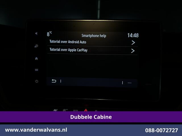 Renault TRAFIC 2.0 Blue dCi 131pk L2H1 Dubbele Cabine Euro6 Fabrieksgarantie Airco | 6-Zits | Apple Carplay | LED 2500kg Trekhaak, Android Auto, Cruisecontrol, Parkeersensoren, Bijrijdersbank