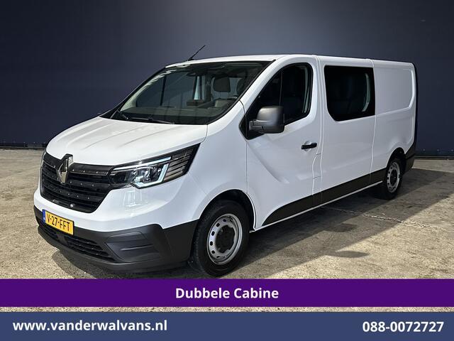 Renault TRAFIC 2.0 Blue dCi 131pk L2H1 Dubbele Cabine Euro6 Fabrieksgarantie Airco | 6-Zits | Apple Carplay | LED 2500kg Trekhaak, Android Auto, Cruisecontrol, Parkeersensoren, Bijrijdersbank