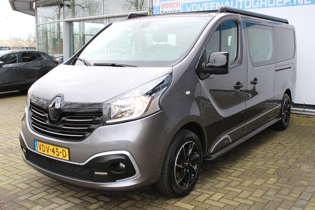 Renault TRAFIC 1.6 dCi T29 L2H1 DC 5 Persoons Comfort Energy | Incl. 12 maanden Garantie | Trekhaak | Stoelverwarming | Cruise controle | Climate controle | Achteruitrijcamera | Parkeersensoren achter | Navigatie | Lederen bekleding | Dak rails | Origineel NL Auto | NAP