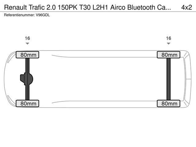 Renault TRAFIC 2.0 150PK T30 L2H1 Airco Bluetooth Camera Cruise Parkeersensoren Trekhaak
