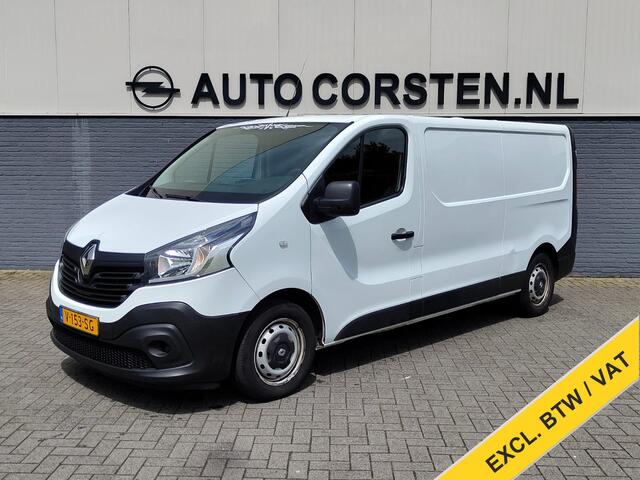 Renault TRAFIC 1.6 dCi 126PK T29 L2H1 3-Persoons Euro 6 Trekhaak Airco Navi Cruise Control Bluetooth Pdc Comfort Energy Betonplex vloer Wandbetimmering Schuifdeur Achterdeuren Origineel Nederlandse Auto
