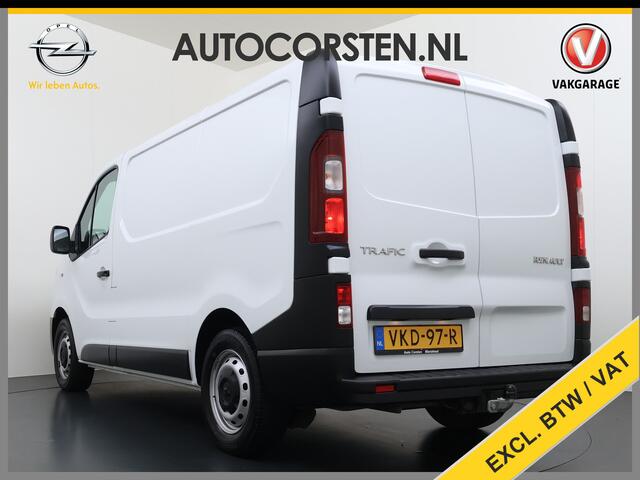 Renault TRAFIC 2.0dCi 120PK T29 L1H1 Trekhaak Airco Navi Euro 6 Cruise Control Bluetooth Pdc Betonplex Vloer Wandbetimmering Schuifdeur 2.000KG Trekgewicht 1e Eigenaar Origineel Nederlandse Auto