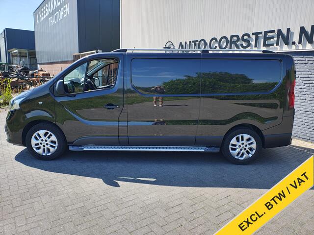 Renault TRAFIC 1.6dCi 146PK T29 L2H1 3-Persoons **Motor verbruikt overmatig olie** Camera Trekhaak Airco Cruise Control Pdc Regen-Lichtsensor Comfort Energy Lmv Sidebars Achterklep Achterdeuren Betonplex Vloer Kasteninbouw 2.000KG Trekgewicht