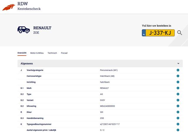Renault ZOE R110 Life Koopaccu 52 kWh (109PK) 2e-Eig. & -Onderh. BOVAG-Garantie. NL-Auto.