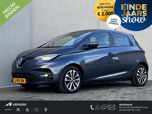 Renault ZOE R135 Intens Business 52 kWh / Dealer onderhouden / Koopaccu / SoH 97% / garantie tot 11-2028 < 160.000km / CCS snelladen / Navigatie groot scherm / Camera / 16" LM wielen /