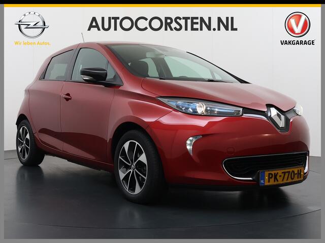 Renault ZOE Q90 Intens Quickcharge 41 kWh 3fase (ex Accu) Navi Camera MultiMedia 16"LM-v ECC Licht+Zicht-Pakket Cruise Control USB Digi-Dash Int.Voorwerwarming LED-v+a :Pack Parking ¤ 36.000,- nieuw ! SOH 86%