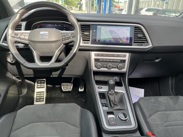 Seat ATECA 1.5 TSI FR / AUTOMAAT/ PANO/ STANDKACHEL/ STUUR+STOEL VERWARM./ APP-CONNECT/ PARK. SENSOREN/ CAMERA/ KEYLESS/ ELEK. ACHTERKLEP/ DRIVE SELECT/ CRUISE/ NAVI/ DAB/ LED/ CLIMA/ DIGITAL DASH/ ISOFIX/ 19'' LM