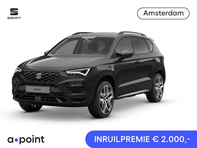 Seat ATECA 1.5 TSI FR Business Intense | Safe And Driving Pack XL | Velgen: 'Exclusive Cosmo Grey', 19 inch | Magic Black Metallic | Draadloze Carplay