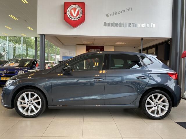 Seat IBIZA 1.0 EcoTSI FR Business Connect,AUTOMAAT,Uniek!!/Lage kilometerstand!!/Virtual cockpit/Sfeerverlichting/Climate control/Cruise control/LED koplampen/Apple carplay/Parkeersensoren/Lane assist/Keyless/Bluetooth/DAB/Sport interieur/17 Inch Lmv