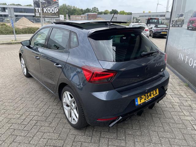 Seat IBIZA 1.0 TSI FR Business Intense Plus , Automaat, Panorama dak, All Season, LMV 17 Inch, Half Leder, Digital cockpit, Clima, Stoelverwarming, PDC, Camera, Adap. Cruise, Navi, Apple Carplay, 5 Deurs