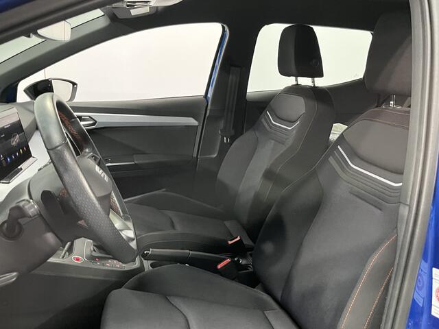 Seat IBIZA 1.0 EcoTSI FR / AUTOMAAT/ DIGITAL DASH/ KEYLESS/ LED/ 18" LMV/ NAVI/ ADAPT. CRUISE/ FULL LINK/ PARK. SENSOREN + CAMERA/ RIJ-MODI/ CLIMA