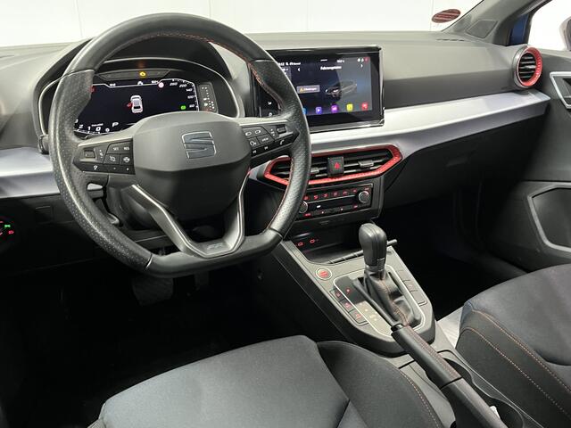 Seat IBIZA 1.0 EcoTSI FR / AUTOMAAT/ DIGITAL DASH/ KEYLESS/ LED/ 18" LMV/ NAVI/ ADAPT. CRUISE/ FULL LINK/ PARK. SENSOREN + CAMERA/ RIJ-MODI/ CLIMA