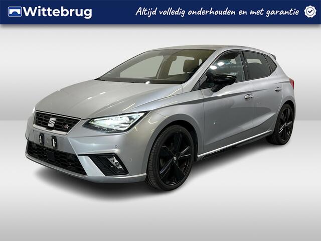 Seat IBIZA 1.0 TSI FR Black Edition / AUTOMAAT/ LED/ KEYLESS/ ADAPT. CRUISE/ ALCANTARA/ DIGITAL DASH/ FULL LINK/ PARK. SENSOREN + CAMERA/ RIJ-MODI/ CLIMA/ STOEL VERWARM.